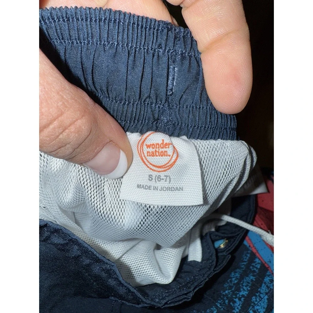 Joe Boxer Wonder Nation Boys Swim Trunks Y2K Sz 6/7 6‎ 7 Lot EUC Board Shorts